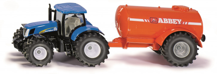 Traktor New Holland mit Ein-Achs-Güllefass M 1:50