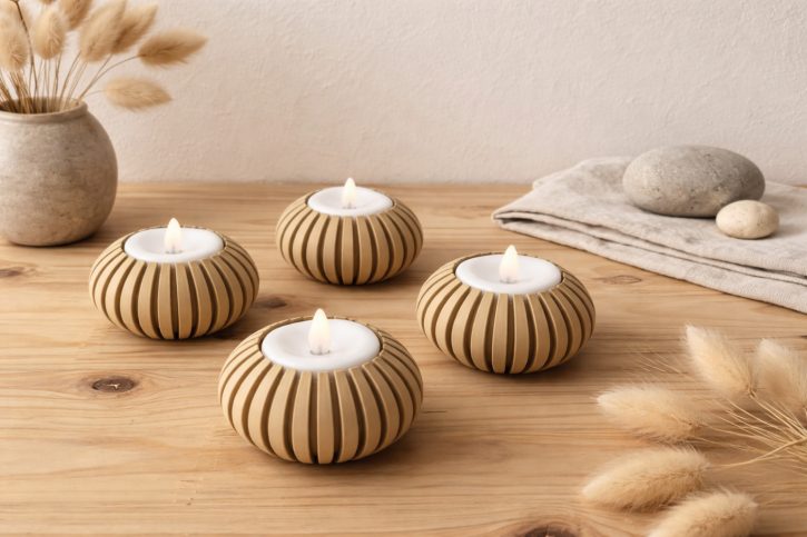 Kerzenhalter Set Japandi Dekor "Kanso"