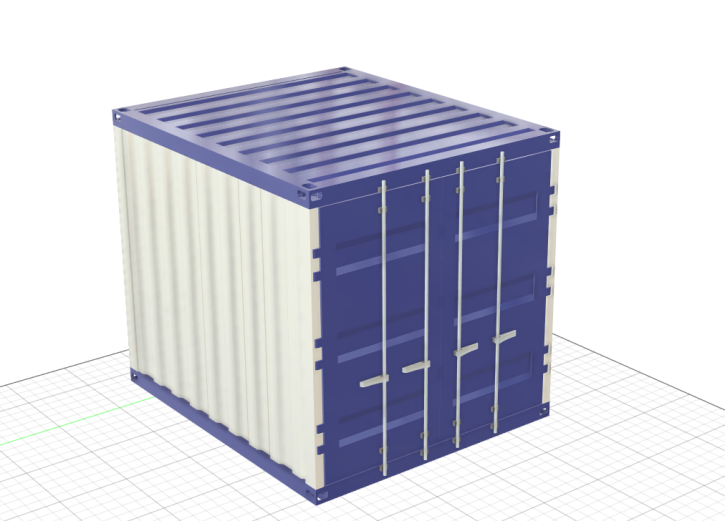 Material Container 10-Fuß Ladegut