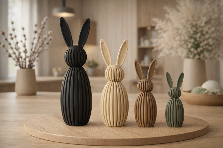 Osterhase mit gestreckten Ohren