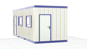 Büro Container 20-Fuß Ladegut